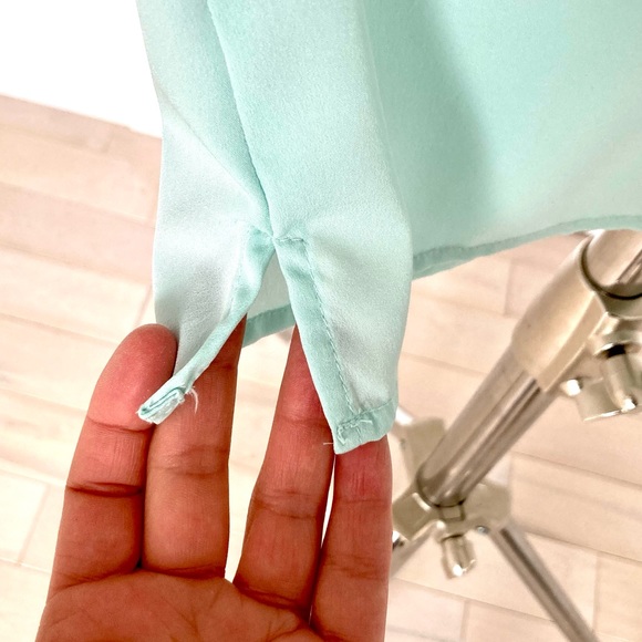 Mint Green Half Sleeve Blouse - XS - Picture 3 of 8